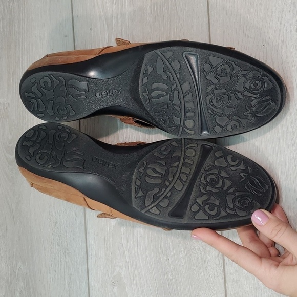 Aetrex Womens Corinne monk strap Leather Mary Jane Ankle Leather shoes sz 11 - Picture 10 of 13